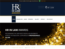 Tablet Screenshot of hrinlawawards.com